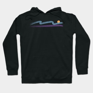 Retro Summer Sunset Waves Hoodie